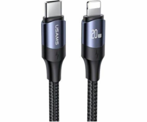 Usams USB-C – Lightning kabel 2 m černý (6958444973319)