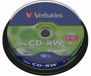 Verbatim CD-RW 700 MB 12x 10 kusů (43480)