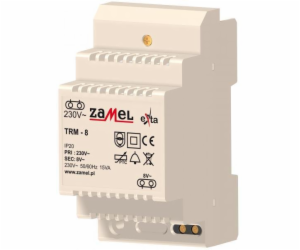 Zamel Bell transformátor 230/8V AC 15VA TRM-8