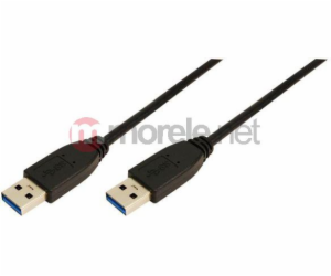 LogiLink USB-A - USB-A kabel USB 1 m černý (CU0038)