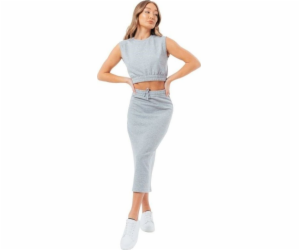 Justhype  Sweat Midi Sukně Loungewear Set LABON007 šedá 12