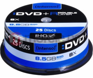 Intenso DVD+R DL 8,5 GB 8x 25 kusů (4311144)