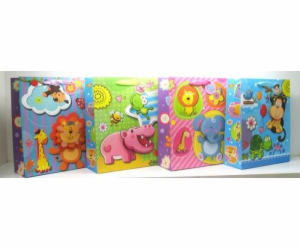 JU-PITER Animals dárková taška 8872B/SD široké dno 26x32x...