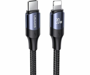 Usams USB-C – Lightning kabel 1,2 m černý (6958444973302)