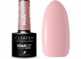 Claresa Soak Off UV/LED Nude hybridní lak 107 5g