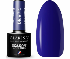 Claresa  Soak Off UV/LED Blue hybridní lak 716 5g