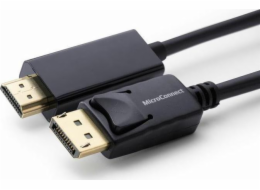 MicroConnect DisplayPort - HDMI kabel 10m černý (MC-DP-HDMI-1000)