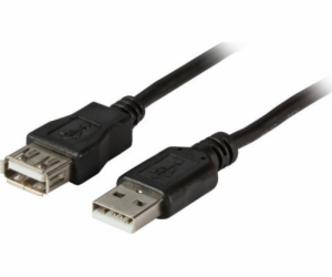 EFB USB kabel USB-A – USB-A 1,8 m černý (K5248.1,8V2)