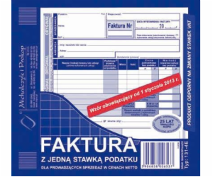 Herlitz ČISTÁ FAKTURA (1 SAZBA DPH) 2/3 A5 (O+1K)