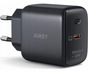 PA-B2T Black Omnia II GaN nástěnná nabíječka 1xUSB-C 45W ...