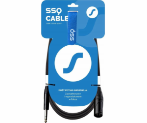 SSQ JSXM3 - Kabel XLR samice - Jack stereo 6,3 mm, 3 m