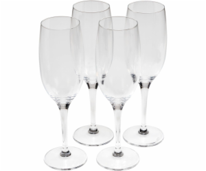 Alessi Mami-XL Set of 4 Champagne Flute gls. SG119/9S4