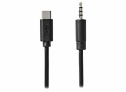 NEDIS USB-C adaptér/ USB-C zástrčka - 3,5 mm jack zástrčka/ černý/ bulk/ 1m