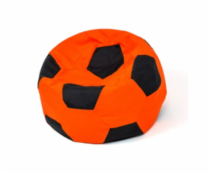 Sako taška pouf Ball oranžovo-černá XXL 140 cm