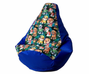 Sako bag pouffe Hruška tisk chrpa-PAW Patrol XXL 140 x 10...