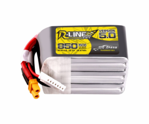 Tattu R-Line verze 5.0 850mAh 22.2V 6S1P 150C Lipo XT30U-F.