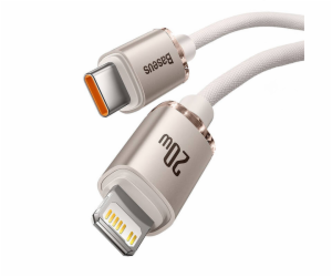 Kabel USB-C do iP Baseus Crystal Shine,  20W, 1.2m (różowy)