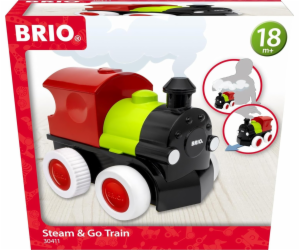 Vláček BRIO Push & Go s parním, vozítko