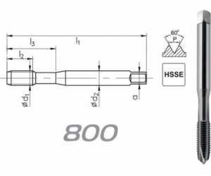 Fanar THREAD UNF No10-32 DIN-371B (2B) HSSE 800