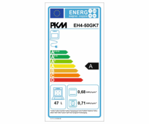 PKM EH4-50GK7 volně stojící sporák se sklokeramickou desk...