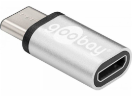 Goobay USB-C - microUSB USB adaptér stříbrný (56636)