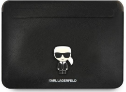 Karl Lagerfeld pouzdro na tablet Karl Lagerfeld Sleeve KLCS14PISFBK 13/14 černá/černá Saffiano Ikonik Karl