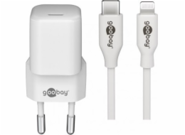 goobay Lightning/USB-C PD nabíjecí sada Nano 20 wattů, nabíječka