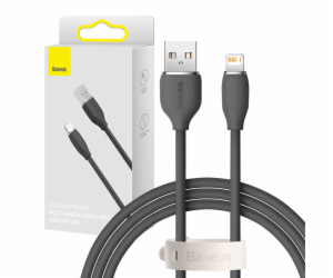 Baseus Jelly kabel USB na Lightning, 2,4A, 1,2 m (černý)