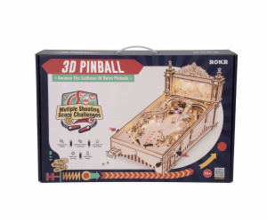 RoboTime 3D Dřevěné puzzle Hrací automat - Pinball Machine