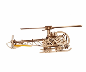 Ugears 3D Dřevěné mechanické puzzle MINI Helicopter