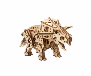 Ugears 3D dřevěné mechanické puzzle Triceratops