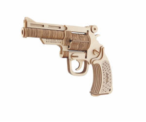 Woodcraft Dřevěné 3D puzzle Revolver M19