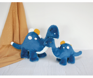 Doudou Histoire d´Ours Plyšová hračka modrý dinosaurus 40 cm