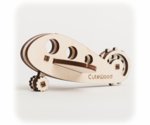 CuteWood Dřevěné 3D puzzle Letoun