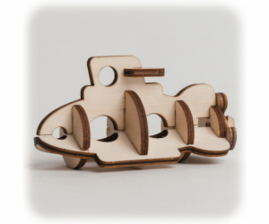 CuteWood Dřevěné 3D puzzle Ponorka