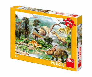 Dino Puzzle Život Dinosaurů 100 dílků