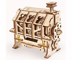 Ugears 3D dřevěné mechanické puzzle STEM klikací počítadlo