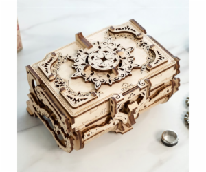 Ugears 3D dřevěné mechanické puzzle Starožitná šperkovnice