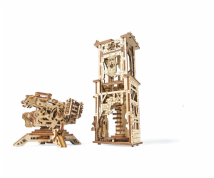 Ugears 3D dřevěné mechanické puzzle Archballista - Tower