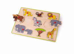 Bigjigs Toys Vkládací puzzle safari