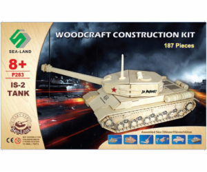 Woodcraft Dřevěné 3D puzzle tank IS 2