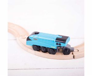 Bigjigs Rail Elektrická lokomotiva Mallard modrá