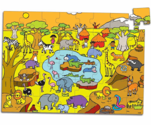 Vilac Dřevěné puzzle Savana