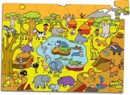 Vilac Dřevěné puzzle Savana