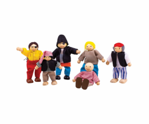 Bigjigs Toys Set piráti 6ks