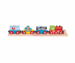 Bigjigs Rail Vlak se zbožím + 3 koleje