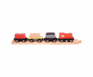 Bigjigs Rail Nákladní vlak + koleje