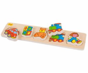 Bigjigs Baby Dřevěné vkládací puzzle hračky