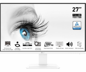 MSI Pro/MP273AW/27"/IPS/FHD/100Hz/1ms/White/2R