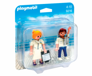 Duo Pack Stevardka a důstojník Playmobil, Prázdniny, 5 dílků